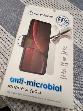 3 Anti-Microbial Screen Protector for iPhone XR - Clear